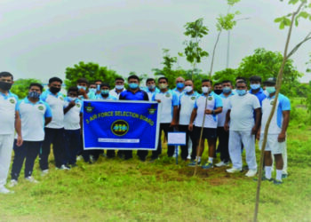 Air Force Selection Board Gandhinagar plants over 1,000 trees