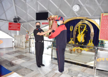 Swarnim Vijay Varsh ‘Victory Flame’ reaches EME School in Vadodara