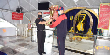 Swarnim Vijay Varsh ‘Victory Flame’ reaches EME School in Vadodara