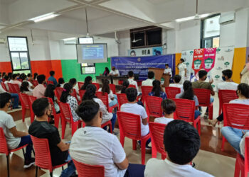 Indian Coast Guard holds interactive session with students of GMC International School at Porbandar