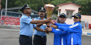 South Western Air Command Headquarters in Gandhinagar receives ‘Swarnim Vijay Mashaal’