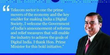 Mukesh Ambani welcomes govt’s relief measures for telecom operators