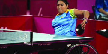 Bhavinaben Patel finds a perfect practice partner in robot provided by SAI to make history