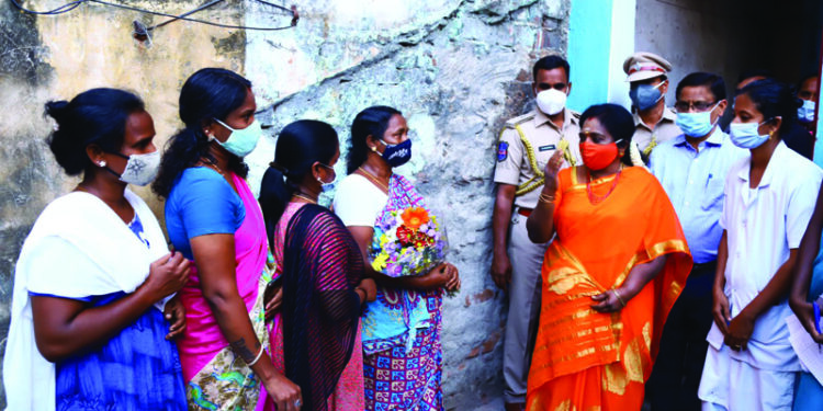 Puducherry Lt Governor Dr Tamilisai visits houses, asks residents to get vaccinated against COVID-19