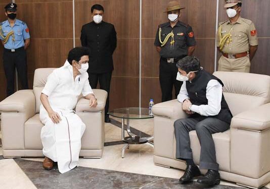 TN CM Stalin receives Governor-designate RN Ravi