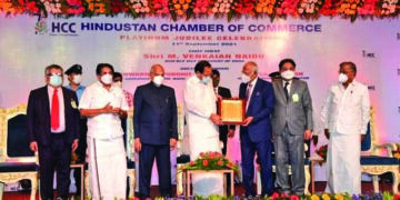 Platinum Jubilee Celebrations of Hindustan Chamber of Commerce: Centre, States must work as Team India for long-term revival of economy, says Vice President
