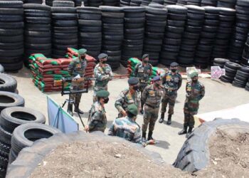 12 Corps GOC Lieutenant General PS Minhas visits Shivneri Brigade