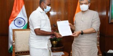Dr  Murugan urges Minister of Rlys new broad-gauge line from Erode to Palani, Varanasi-Rameshwaram train