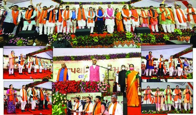 25-member new ministry in Gujarat: CM Patel keeps home, urban development; Kanubhai Desai gets finance
