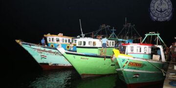 Sri Lanka Navy arrests 23 Indian fishermen, seize 5 trawlers for alleged poaching