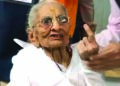 PM Modi’s nonagenarian mother performs her democratic duty, casts vote in Gandhinagar civic polls