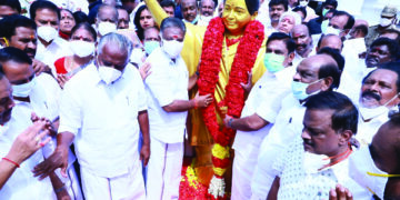 AIADMK kicks off year-long 50th anniversary celebrations; Chinnamma Sasikala hoists party flag
