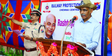 National Unity Day: Southern Railway GM virtually administers pledge to officers, staff & RPF