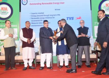 TVS Motor wins India Green Energy Award in the category ‘Outstanding Renewable Energy User’