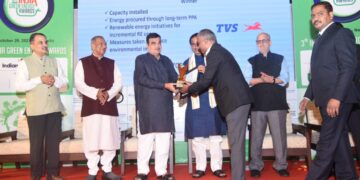 TVS Motor wins India Green Energy Award in the category ‘Outstanding Renewable Energy User’