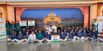 Saluting the Mahatma: AVM students bring learnings from Bapu’s life to city airport