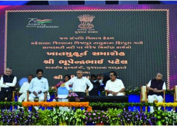 Gujarat CM Patel lays foundation stone of Rs 214-crore barrage on Sabarmati river in Mehsana dist