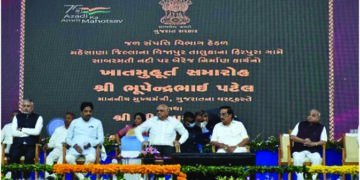 Gujarat CM Patel lays foundation stone of Rs 214-crore barrage on Sabarmati river in Mehsana dist
