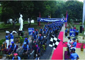 EME School, Air Defence Regiment hold Vadodara-Kevadia Relay Cycling expedition