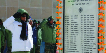 Defence Minister Rajnath Singh inaugurates revamped war memorial in eastern Ladakh