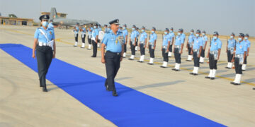SWAC Air Officer Commanding-in-Chief Air Marshal Vikram Singh visits Air Force Station Naliya