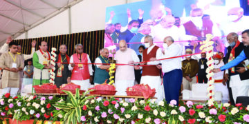 Amit Shah lays foundation stone of Umiya Mata Temple in Ahmedabad