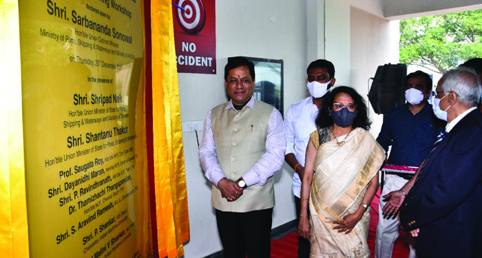 Union Minister Sonowal inaugurates Marine Workshop in Chennai, virtually dedicates new buildings for IMU in Vizag
