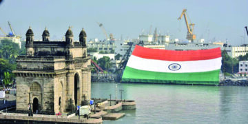 Navy Day: World’s largest flag becomes nation’s pride at Gateway of India in Mumbai