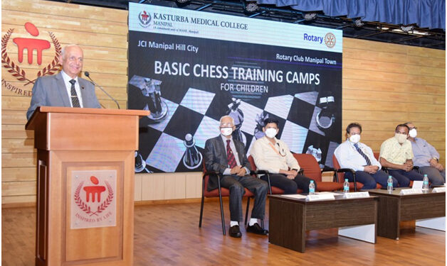MAHE Pro-Chancellor Dr HS Ballal opens chess camp series to fund poor child cancer patients