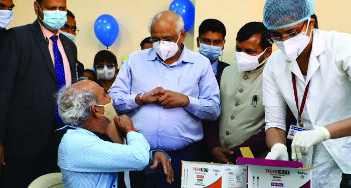 Gujarat CM kickstarts administering precaution dose of COVID-19 vaccine; aims to cover 9 lakh eligible people