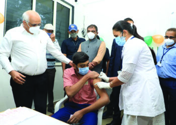 Gujarat CM Bhupendra Patel launches special drive to vaccinate children in 15-18 age group