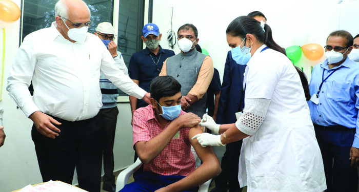 Gujarat CM Bhupendra Patel launches special drive to vaccinate children in 15-18 age group