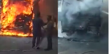 Two buses gutted in separate fire incidents in Rajkot, Surat; no casualty