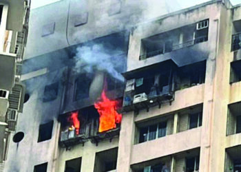 7 dead, 16 injured in massive fire in central Mumbai high-rise