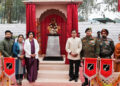 Kargil War Hero Capt Vikram Batra’s parents unveil his ‘bust’  at Palampur Military Station
