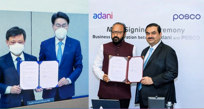 POSCO & Adani sign MoU for establishing Integrated Steel Mill in Mundra