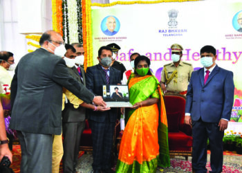 Telangana Governor Tamilisai promotes safe and legal migration in regional language