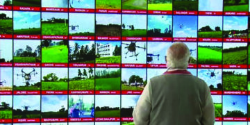 Prime Minister Narendra Modi flags off 100 ‘kisan drones’