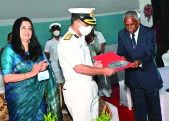 Regional President Tatrakshika (North West) launches ICG Auxiliary Barge ‘Urja Pravaha’  