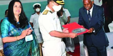 Regional President Tatrakshika (North West) launches ICG Auxiliary Barge ‘Urja Pravaha’  