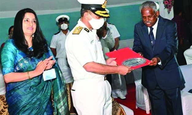 Regional President Tatrakshika (North West) launches ICG Auxiliary Barge ‘Urja Pravaha’  