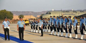 SWAC AOC-in-Chief Air Marshal Vikram Singh lauds focussed approach of AFS Bhuj   