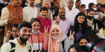 Fortunate to be back home, say 56 Gujarati students on return from Ukraine