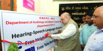 Union Home Minister Amit Shah dedicates Audiology College at Sola Civil hospital in Ahmedabad
