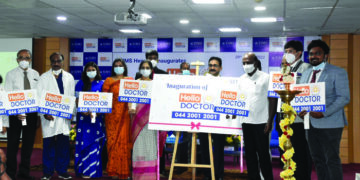 Ma Subramanian launches ‘Hello Doctor – 2001 2001’ at SIMS Hospital for home healthcare