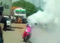 Shocking!: Another electric scooter catches fire in Chennai