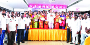 All India Thalapathy Makkal Iyyakam felicitates teachers on Sunday