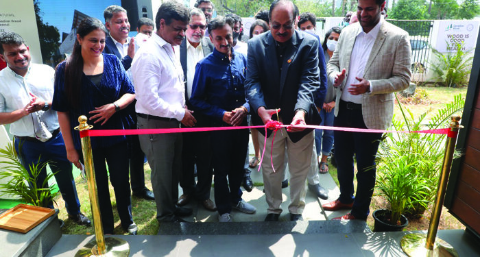 IIA chief unveils Canadian Wood’s WoodNiido’s House built with WFC technology in Chennai