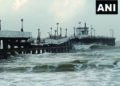 Iconic pier at Rock beach in Puducherry collapses due to high waves following depression over Bay of Bengal