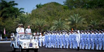 Ram Nath Kovind presents ‘President’s Colour’ to INS Valsura for 80 years of dedicated service